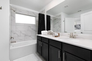 Hair dryer, towels - Chic Modern Home- Mickey & Star Wars Magic (Four Corners)