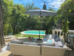 Pool - Superb beach villa with pool 50 m from the sea - exceptional location (Antibes)