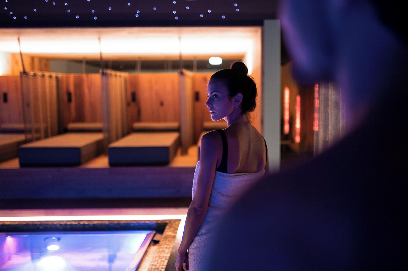 Sauna, Whirlpool, Dampfbad, Massageanwendungen