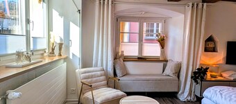 Charming 500 years old studio on the Rhine | Parking lot