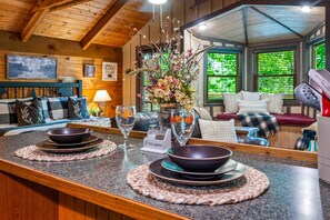 Interior - Secluded Cabin in the Woods-Hot Tub-Quiet-Fireplace-Honeymoon (Sevierville)