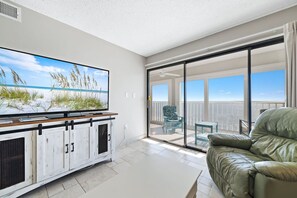 TV, offices - Edgewater 82- floor to ceiling glass doors  2 bedrooms  low density complex (Gulf Shores)