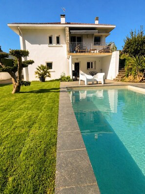 Outdoor pool - Beach 5 min, New private swimming pool, Villa 5 min. walk from shops  (Ondres)