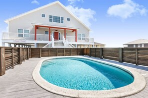 Pool - Dear Time Beach house- 5 bedrooms  Elevator  Sleeps 10  PRIVATE pool (Gulf Shores)