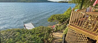 Family-friendly charming lakefront home on quiet northern Lake George, NY