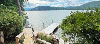 Family-friendly charming lakefront home on quiet northern Lake George, NY