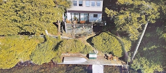Family-friendly charming lakefront home on quiet northern Lake George, NY