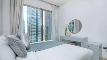Appartement, balcon, vue ville