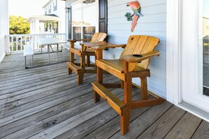 Outdoor dining - 5 BR,  Walk To The Beach, Private Pool - A Son Of A Sailor (Surfside Beach)
