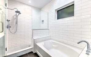 Shower, hair dryer - Gulch Party House • 13 Beds • Rooftop Skyline View (Nashville)