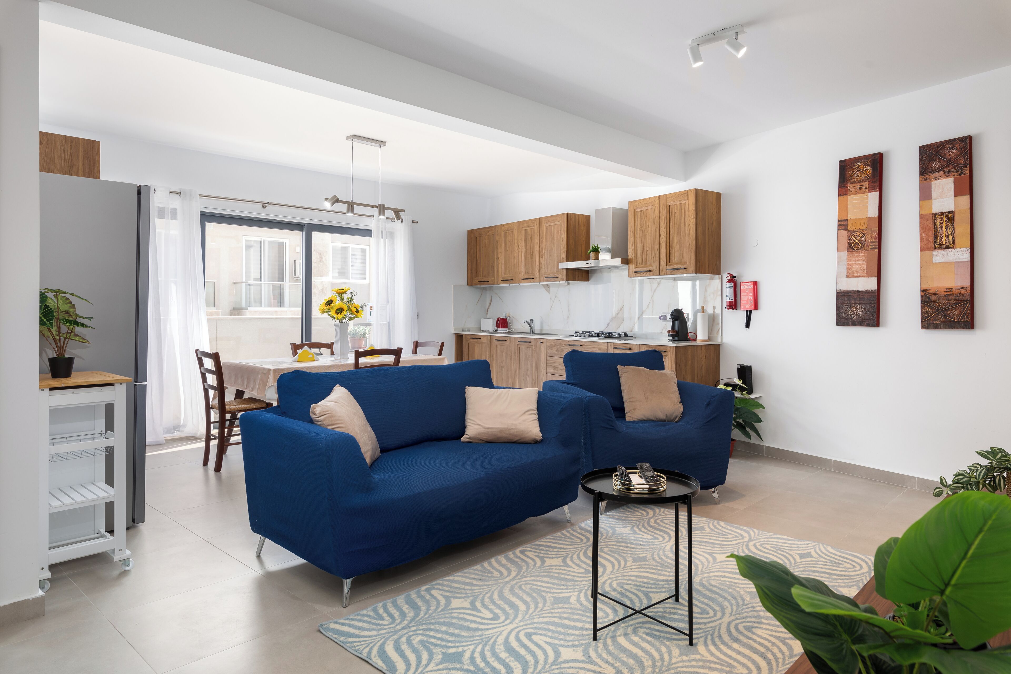 Apartment, City View | Living area