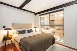 Room - This exclusive loft-style apartment in the heart of Tetouan perfectly blends contemporary luxury, intelligent design, and a warm, sophisticated aesthetic. (MADRID)