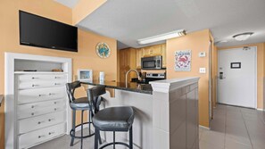 Fridge, microwave, oven, stovetop - Sugar Beach 325 | 1BR w/ 3 Resort Pools (Orange Beach)