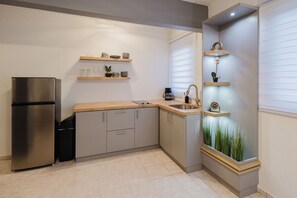 Classic Studio, Non Smoking, Kitchenette | Private kitchen | Full-size fridge, stovetop, cookware/dishes/utensils - 623 Boquerón Villas (Boquerón)