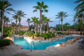 Outdoor pool, a heated pool - Near Disney Family Fun with Resort pools, Lazy River, Arcade, Restaurants (Davenport)