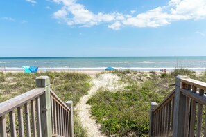Beach - Cowabungalow, Oceanfront 6BR 4BA home in Emerald Isle with Private Pool! (Emerald Isle)