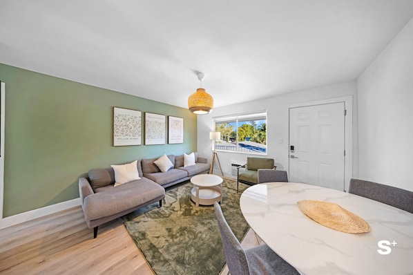 Apartment | Living area - Elegant 1BD Miami Apt- Gym- Free Parking (North Miami)