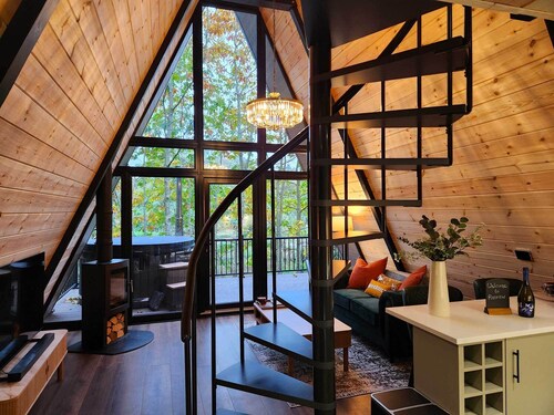 Pineview Lodge - Unique Luxury A-Frame Adults only Lodge - County Down