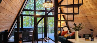 Pineview Lodge - Unique Luxury A-Frame Adults only Lodge - County Down