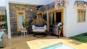 Terrace/patio - New 5-bedroom villa in charming Las Terrenas with AC (Las Terrenas)