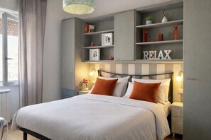 2 bedrooms, WiFi, bed sheets - Cozy bright apartment with balcony for three people, pets allowed (Cagliari)
