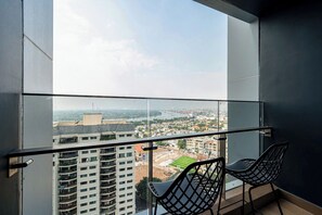 Deluxe Apartment, 2 Bedrooms, Balcony, City View | Property grounds - LUMIERE Riverside Signature Residence (An Phu)