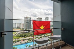 Deluxe Apartment, 1 Bedroom, Balcony, City View | Property grounds - LUMIERE Riverside Signature Residence (An Phu)