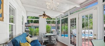 New Buffalo home with private pool, hot tub, yard