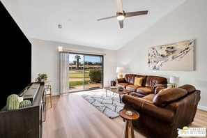 Living area - Relax in style w/ fairway and mountain views. Your music & golf home base awaits (Palm Desert)