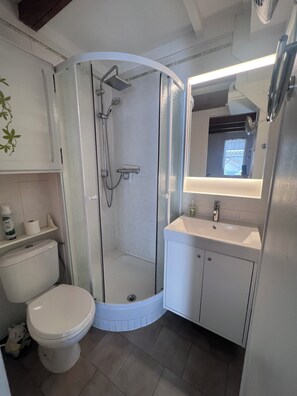 Shower, hair dryer, toilet paper - Seaside house + pool (Portiragnes)