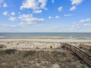 Privat strand i nærheten