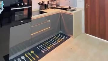 Economy appartement, balkon, uitzicht op stad | Privékeuken