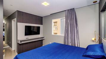 Apartamento família, cozinha, vista para a cidade