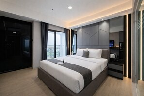 Standard Studio - Modern Grey Studio For 2 Pax (No Kitchen) At Atria Residence Gading Serpong (Gading Serpong)