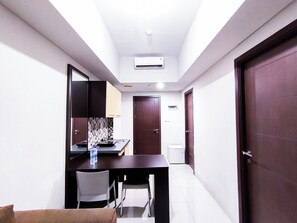 Dining room - Compact And Warm 2Br At Apartement Skyland City Jatinangor (Hegarmanah)