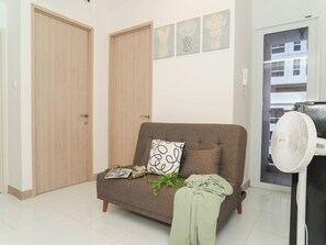 Standard Apartment | Living area - Functional 2Br For 3 Pax At Tokyo Riverside Pik 2 Apartment (Teluknaga)