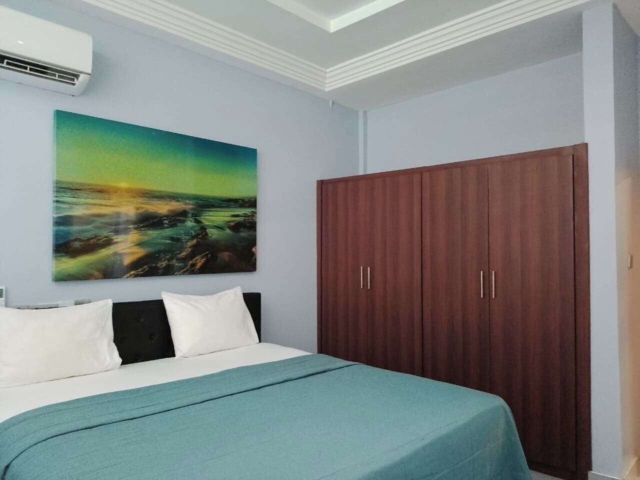 Apartment, 1 Bedroom, Balcony, City View | Premium bedding, desk, laptop workspace, blackout curtains