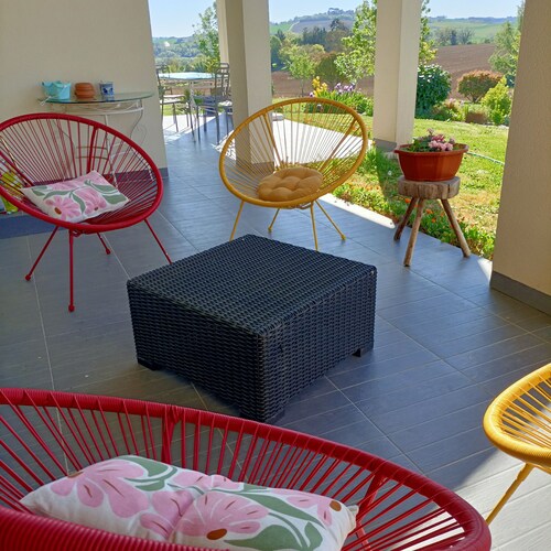 House on large plot with panoramic view