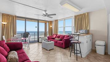 Condo, Multiple Beds, Balcony (Hawaiian Inn 502) | Living area