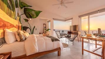 #1 Estudio Deluxe, balcón, vista al mar