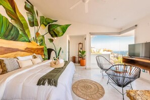 Estudio Deluxe, balcón, vistas al mar