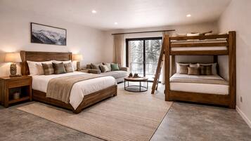 Værelse til 4 personer - bjergudsigt