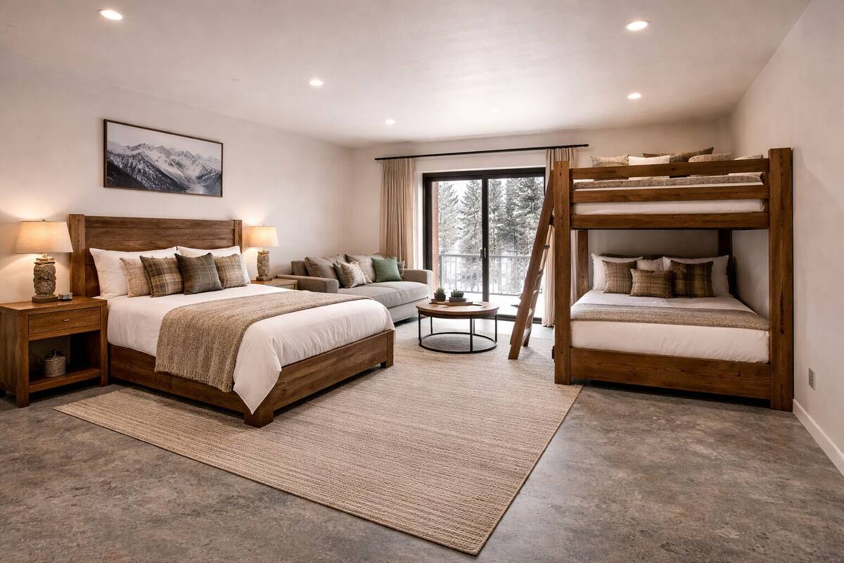 Standard-Dreibettzimmer, Bergblick