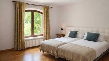 Economy kamer, 1 twee- of 2 eenpersoonsbedden, uitzicht op rivier