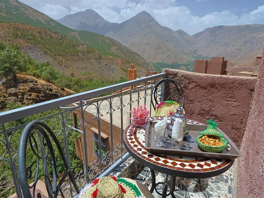 Comfort Double or Twin Room, Balcony, Mountain View | Outdoor dining