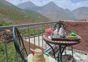 Double or Twin Room, Balcony, Mountain View | Outdoor dining