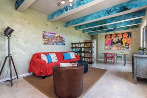 Family Apartment, Balcony, Beach View | Living area - The Netherland R5B on OceanDr (Miami Beach)