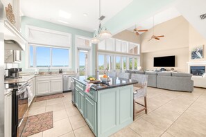 Fridge, microwave, oven, stovetop - Rio Vista Landing at Crescent Beach | 5BR Coastal (St. Augustine)