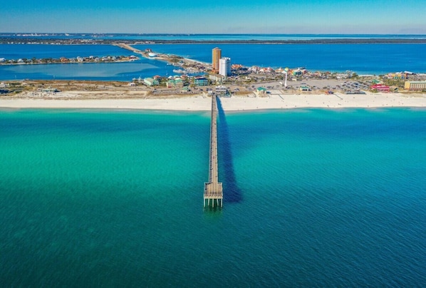 Beach nearby - Sabine 3D Waterfront Bay Views Sleeps 6 (Pensacola Beach)