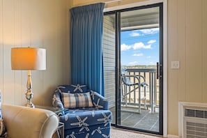 Smart TV, books - Ocean & Inlet Views | Cherry Grove Condo (North Myrtle Beach)
